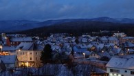 Première neige aujourd’hui à Belfort     un couché de soleil de décembre  